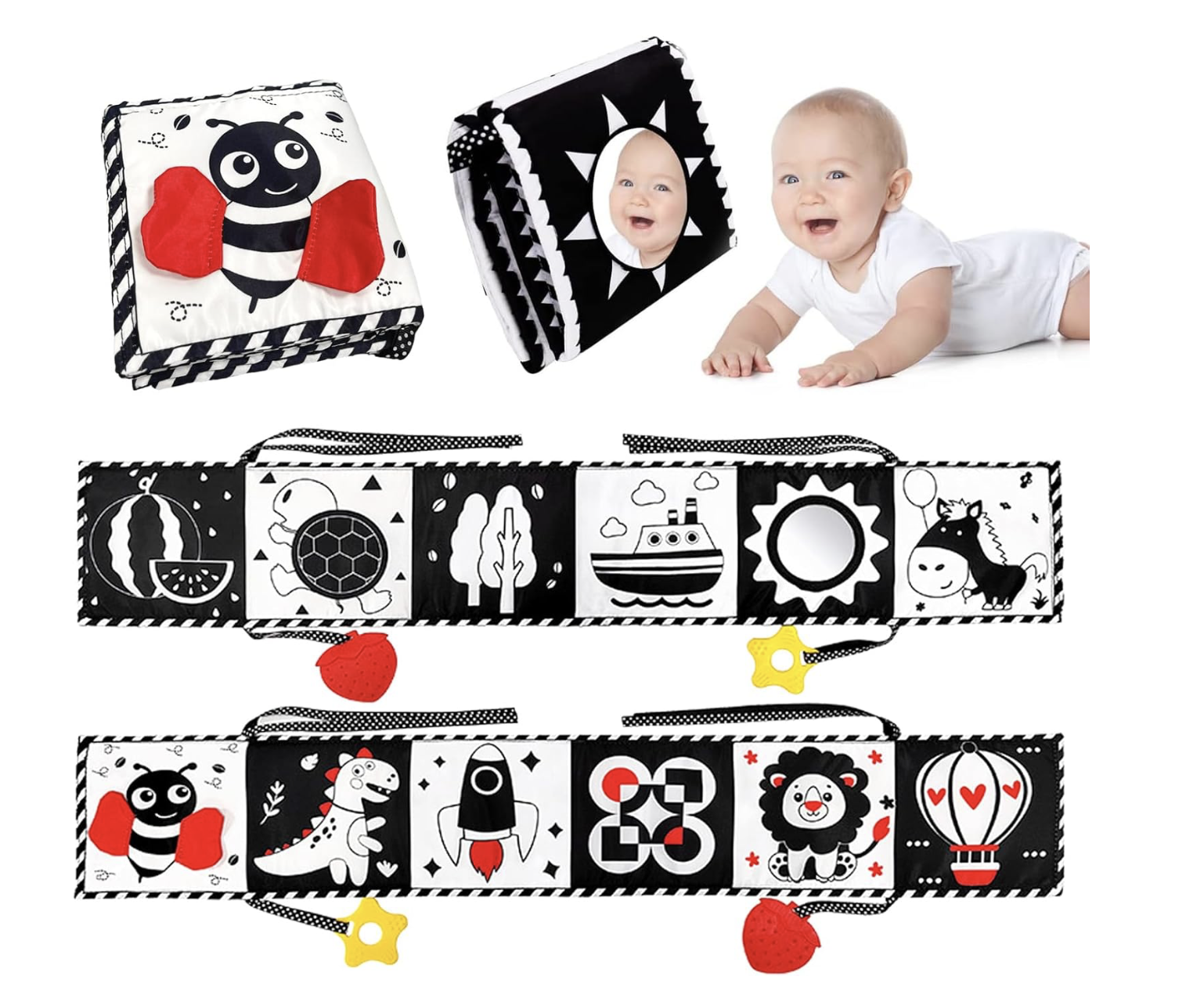 baby black & white toys